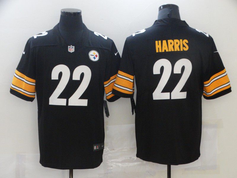Men Pittsburgh Steelers #22 Harris Black Nike Vapor Untouchable Limited 2021 NFL Jersey->pittsburgh steelers->NFL Jersey